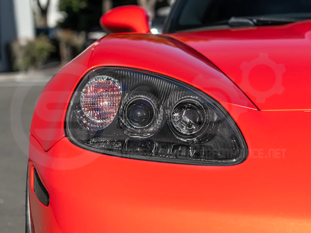 2005-2013 CHEVROLET CORVETTE C6 | FACTORY OEM STYLE CARBON FIBER  HEADLIGHTS HOUSING REPLACEMENT